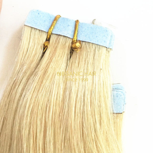  Blonde tape hair extensions 